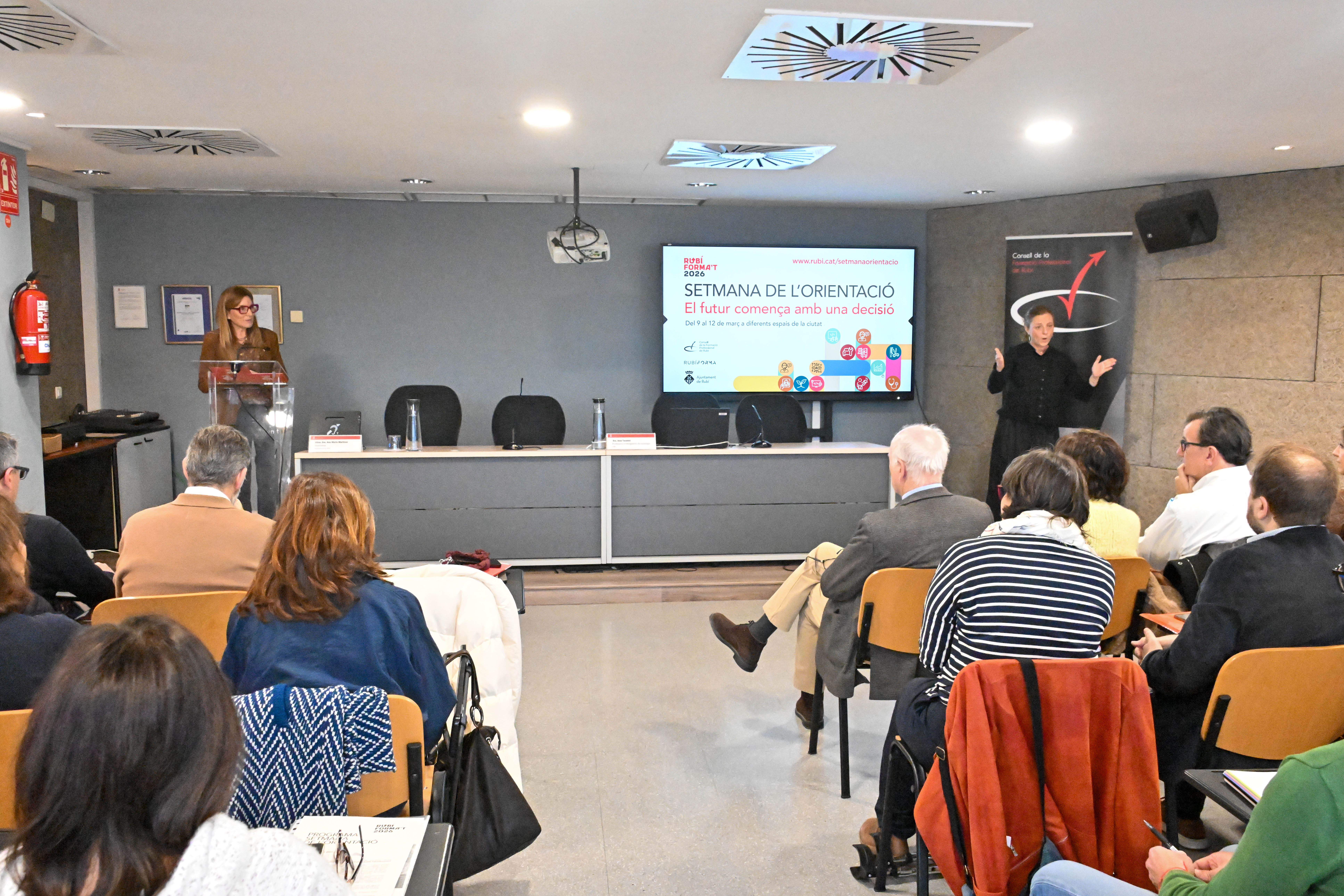 L’alcaldessa ha inaugurat la Setmana de l’Orientació (foto: Ajuntament de Rubí - Localpres)
